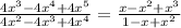 \frac{4x^3-4x^4+4x^5}{4x^2-4x^3+4x^4}=\frac{x-x^2+x^3}{1-x+x^2}