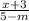\frac{x+3}{5-m}