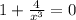 1+\frac{4}{x^3}=0