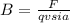 B=\frac{F}{qvsia}