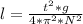 l=\frac{t^{2}*g}{4*\pi^{2}*N^{2}}