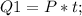 Q1=P*t;\\