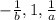 -\frac{1}{b},1,\frac{1}{a}