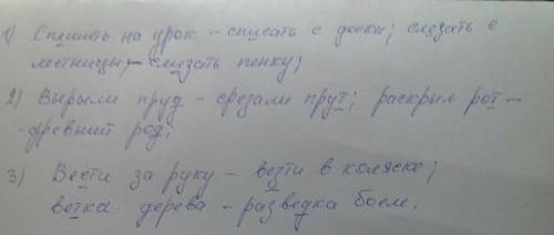 Какую букву нужно вставить . подчеркните орфограммы . 1. сп_шить на урок - спе_сать с доски ; сл_зат