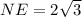 NE = 2\sqrt{3}