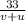 \frac{33}{v+u}