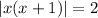 |x(x+1)|=2