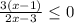 \frac{3(x-1)}{2x-3} \leq 0