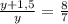 \frac{y+1,5}{y}= \frac{8}{7}