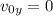 v_{0y}=0