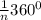 \frac{1}{n}360^{0}