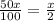 \frac{50x}{100}=\frac{x}2