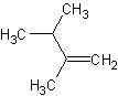 Составить электронные и структурные формулы молекулы 2,3 диметилбутена-1?
