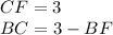 CF=3\\ BC=3-BF\\