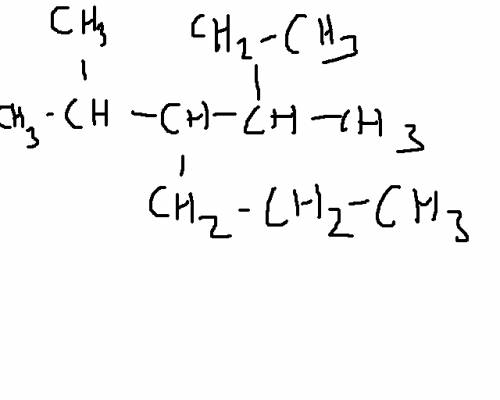 Напишите структурную формулу 2,5,6 - триметилгептан и 3-метил,4-изопропилоктан