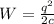 W= \frac{q^2}{2c}