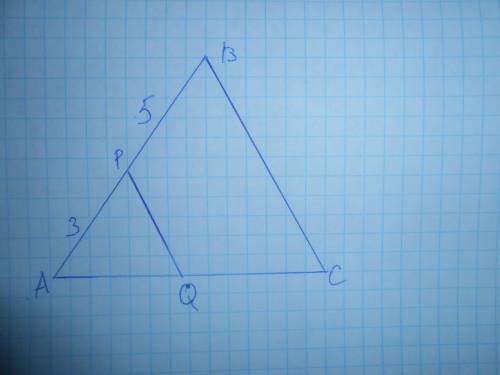 Дан треугольник abc. плоскость параллельная прямой bc пересекает сторону abв точке p, а сторону ac в