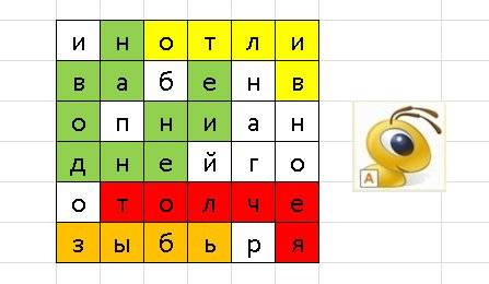 Инотли вабенв опниан днейго отолче зыбьря вот среди этой буквенной неразберихи найти и вычеркнуть сл