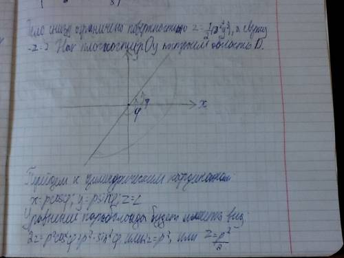 Найдите объем тела, ограниченного поверхностями 2z = x2 + y2; z = 2; x = 0; y = 2x. в решение обязан