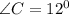 \angle C=12^0