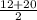 \frac{12+20}{2}