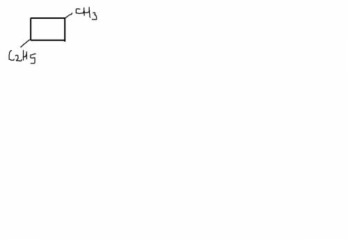1метил 3 этил циклобутан структурная формула
