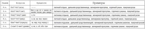 Просклоняй существительное и зависимое от него прилагательное. о летнем отдыхе, о дальней родственни