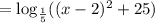 =\log_{\frac{1}{5}}((x-2)^2+25)