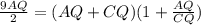 \frac{9AQ}{2}=(AQ+CQ)(1+\frac{AQ}{CQ})\\&#10;