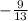 - \frac{9}{13}