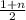 \frac{1+n}{2}