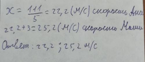 Маша может покрасить забор за 4 часа, а аня за 6 часов. в час маша красит на 3 метра больше чем аня.