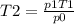 T2 = \frac{p1T1}{p0}