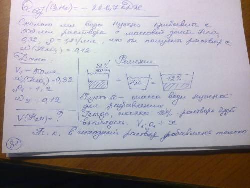 Сколько мл воды нужно прибавить к 500 мл раствора с массовой долей азотной кислоты 0.32 и плотностью