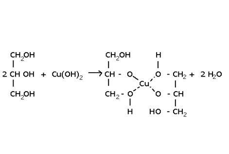 Пропантриол + гидроксид меди. напишите реакцию,
