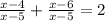 \frac{x-4}{x-5} + \frac{x-6}{x-5}=2