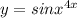 y=sinx ^{4x}