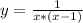 y = \frac{1}{x*(x-1)}