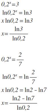 Найти х )) 0,2 в степени х = 3 и 0,2 в степени х = 2/7