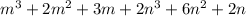 m^{3}+ 2m^{2}+3m+ 2n^{3}+ 6n^{2}+2n