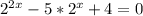 2^{2x}-5* 2^{x}+4=0