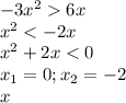 -3x^{2} 6x \\ x^{2}