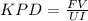 KPD= \frac{FV}{UI}