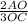 \frac{2AO}{3OC}