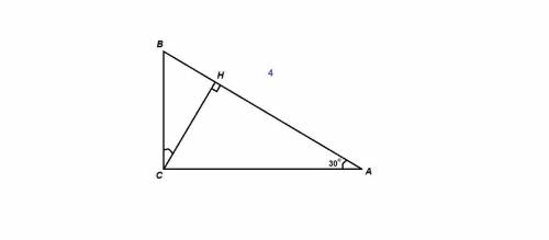 Втреугольнике авс угол с равен 90 сн-высота,угол а равен 30,ав =4 найдите вн