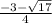 \frac{-3- \sqrt{17} }{4}