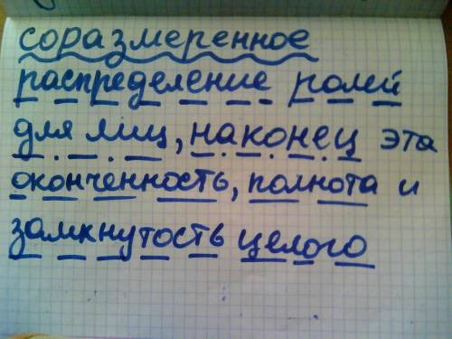 Она заключается в единстве мысли , которая выразилась в романе, и от которой произошла эта гармониче