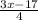 \frac{3x-17}{4}