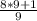 \frac{8*9+1}{9}