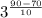 3^{ \frac{90-70}{10} }